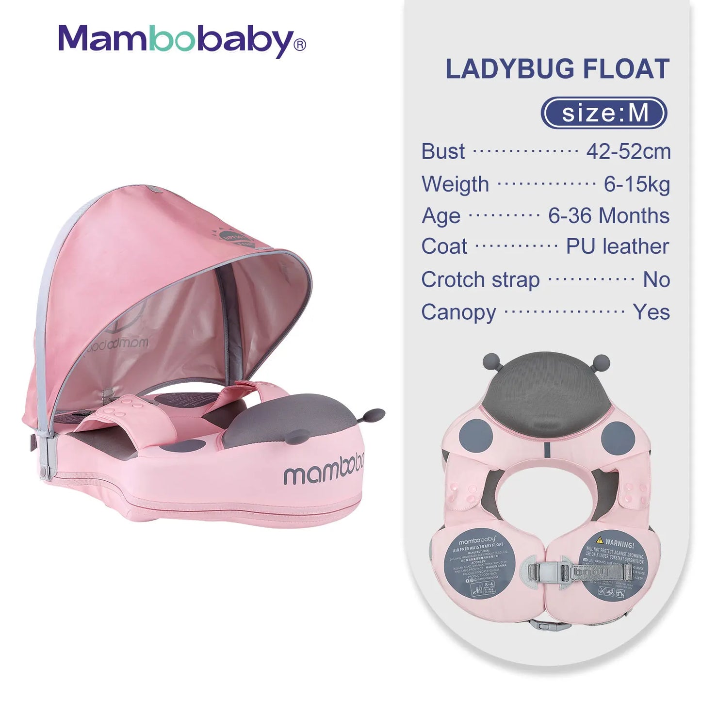 BamBinoFloat Non-Inflatable with Sunshade