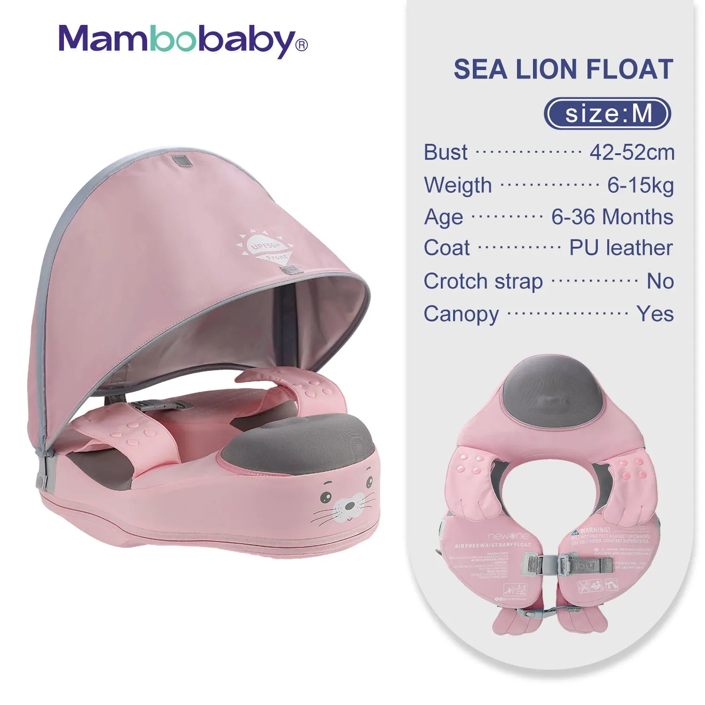 BamBinoFloat Non-Inflatable with Sunshade