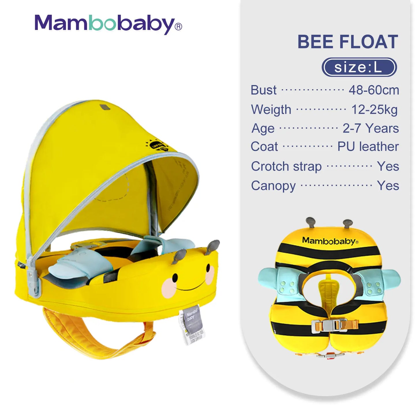 BamBinoFloat Non-Inflatable with Sunshade