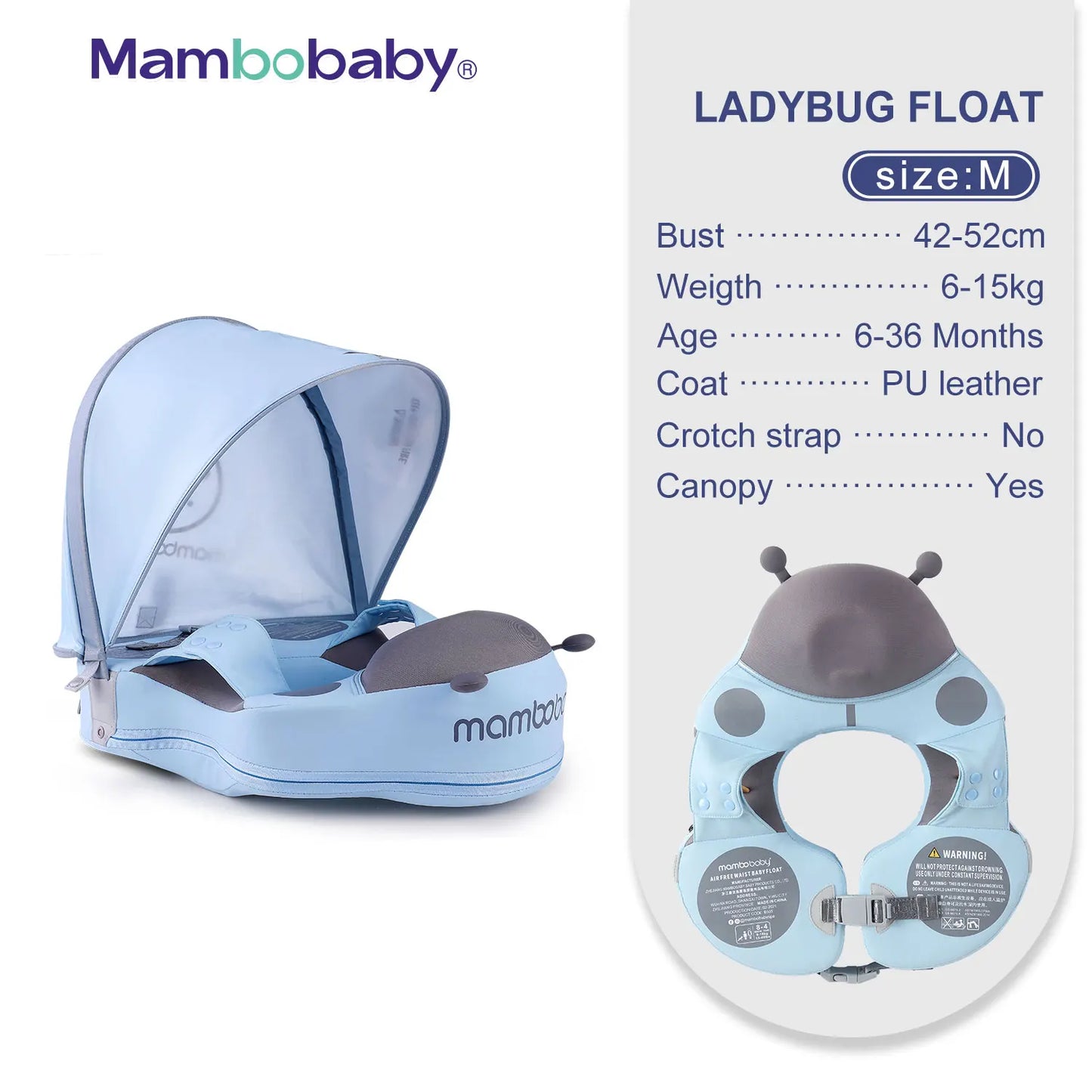 BamBinoFloat Non-Inflatable with Sunshade